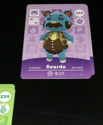 Animal Crossing Amiibo Karten Serie 3 249 Beardo Berthold 