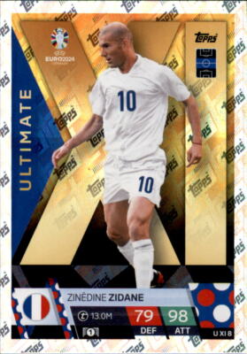 Topps EURO EM Germany 2024 Trading Card U XI 8 - Zinedine