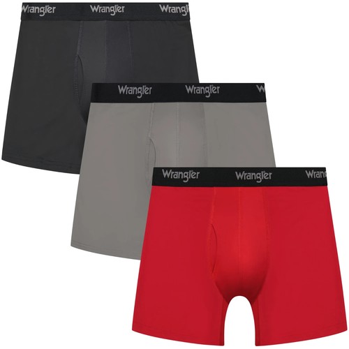 Wrangler Men's Boxer Briefs Cooling Stretch Nylon Boxers, 3 Pack M, L, XL or 2XL - Picture 6 of 7