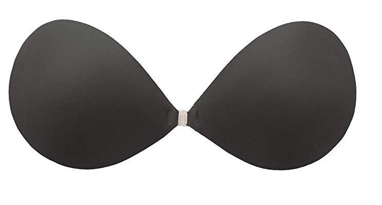 Sujetador adhesivo con aros sin costuras Nubra negro talla C estilo SE668 Foto 2 de 2