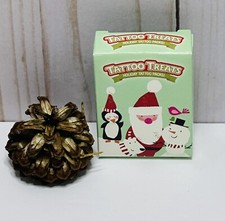 Vintage Christmas Kids Temporary Fun Holiday Tattoos Childrens Stocking Stuffers