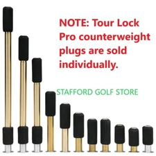 Tour Lock Pro Shaft Counterweight Plugs – Select Weight | Reusable Golf Balance