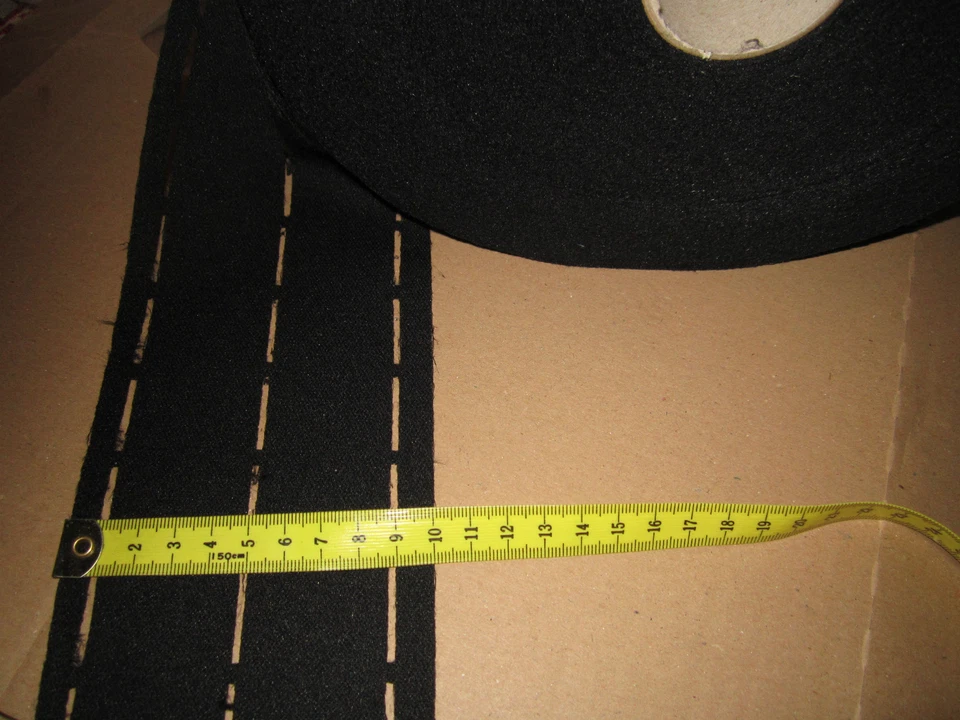 EU MARKEN WARE (1,08 € / m) 5 m Klebende Stanzband Einlage Schwarz 1/4/ 4 /1 cm Eu (TS1-4-4-1