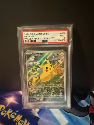 Pokemon Card PSA 9 Pikachu SVP 088 Black Star Promo Paldea Chest 2024 #2