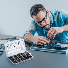 580 PCS M3 Black Nylon Standoff Kit with Spacers, Screws, and Nuts - Motherboard