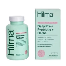 Hilma Pre Probiotic Herbs Support Gut Health Prebiotics 60 cap EXP 03/2027