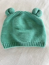 Gap Baby Brannan Bear Teal Knit Cap For Babies Up To 7lb