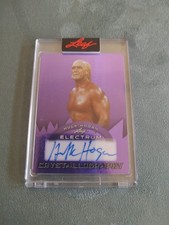 2024 Leaf Electrum Crystallography Purple Hulk Hogan Auto Autograph Card #d 2/7