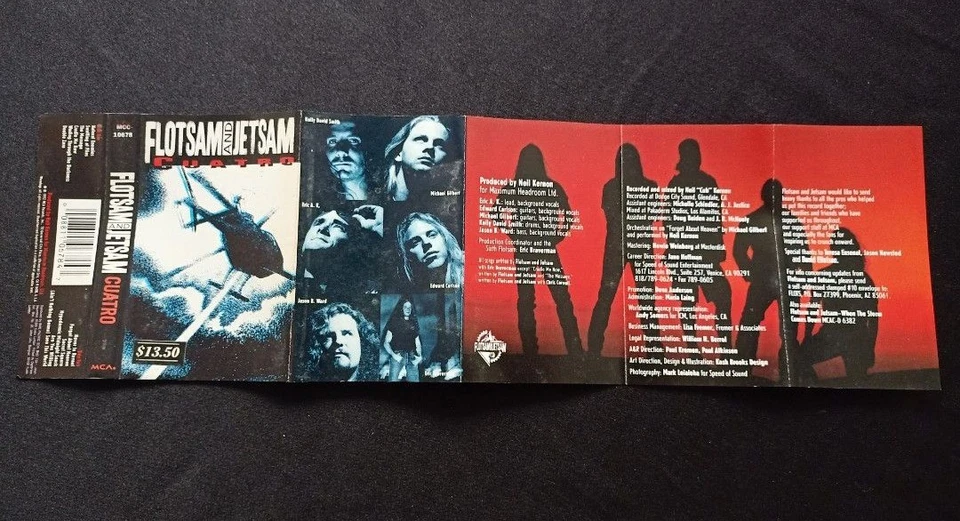 Flotsam And Jetsam : Cuatro ( Cassette Tape ) - Image 4 of 4