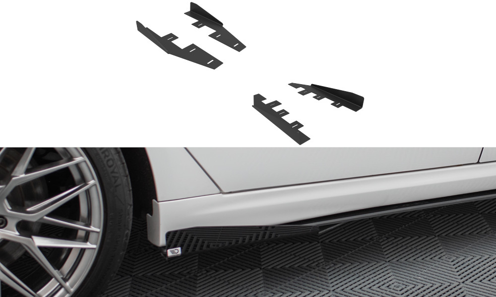 Flaps latéraux Maxton pour Ford Mondeo Sport Mk5 noir brillant