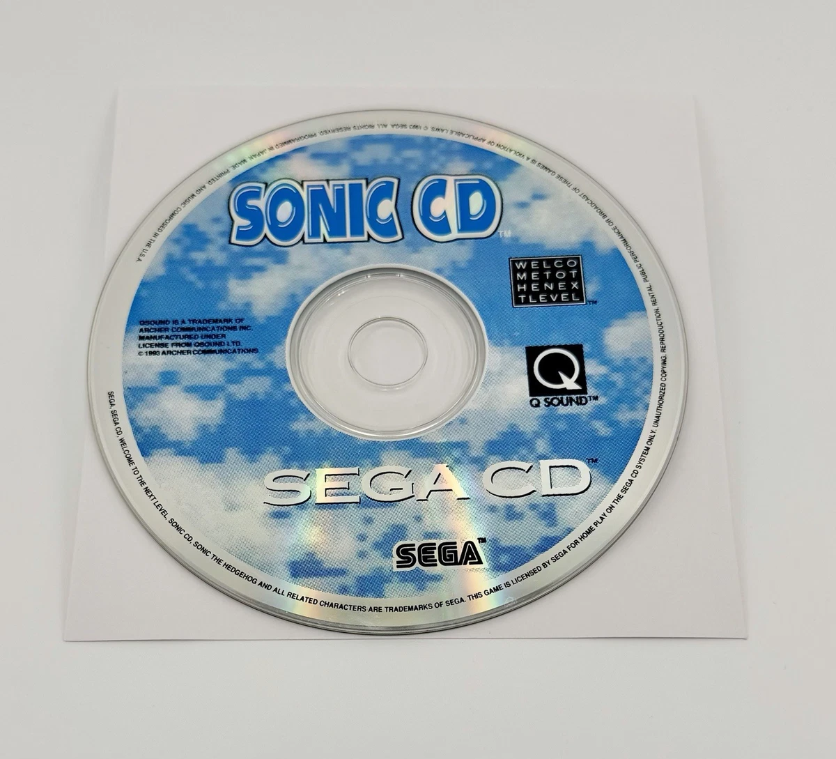 SEGA Video Games Sonic CD 1993 for sale | eBay