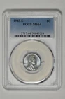 1943 S 1C Lincoln Steel Wheat Cent PCGS MS 64 New Holder with Light Blue Toning