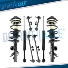 Front Struts Rear Shocks Sway Bars Suspension Kit for 2014 - 2017 Jeep Cherokee
