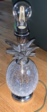Pooky Carmen pineapple crackled glass Table Lamp  base Shade Not Included
