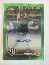 2024 Topps Chrome Update Series - Autographs Ryan Pepiot  Green Refractor /99 