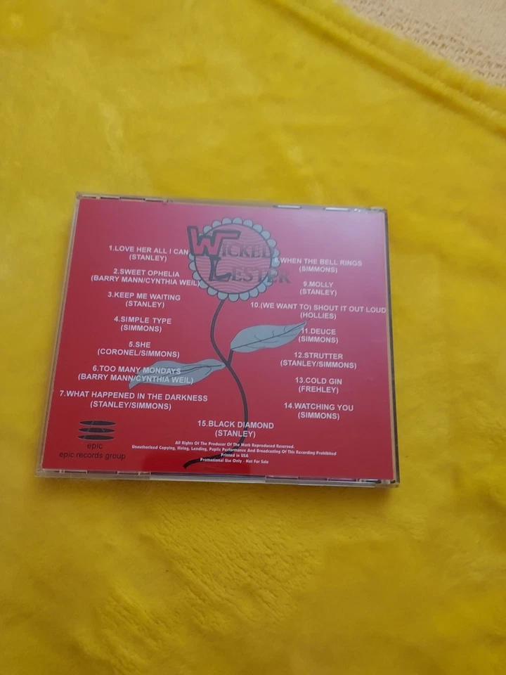 Wicked Lester Self-Titled CD Rare OOP Hard Rock Pre-KISS Promo CD MINT - Imagem 2 de 4