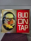 Vintage 1950's Budweiser Beer On Tap Lighted 3-D Bubble Sign 18x15 Inches