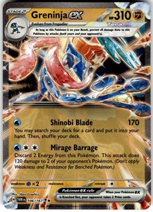 Greninja ex 106/167 Twilight Masquerade