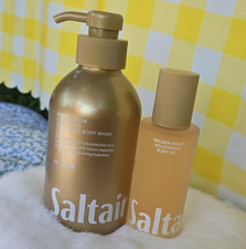 Saltair Golden Hour Body Wash & Body Oil Set ...