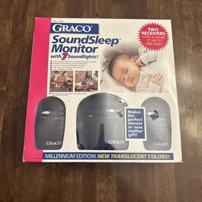 Graco Baby Monitor Sound lights SoundSleep 2 Receivers Used #2735