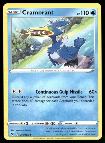 Pokémon TCG Pokémon Cramorant Cramorant Uncommon Regular