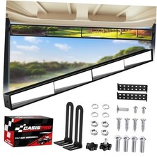 Universal Golf Cart 4 Panel Rear View Mirror for EZGO Yamaha Club Car, Wide