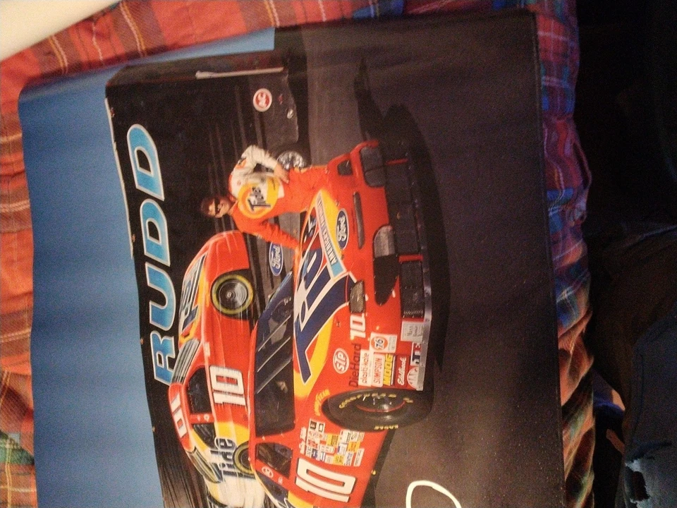  Vintage Ricky Rudd, Nascar Winston Cup, Tide #10, Ford, Poster 1990's - Image 2 of 4