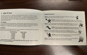 MANUAL ONLY - NES Kid Niki Radical Ninja Instruction Booklet Nintendo 1987 pink