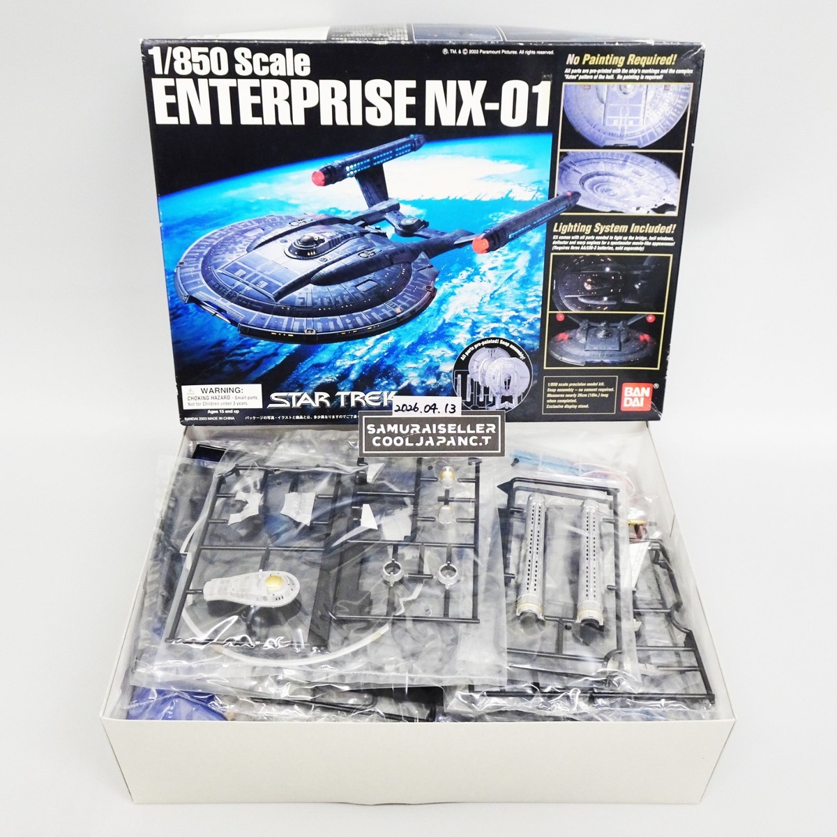 1/850 U.S.S. ENTERPRISE NX-01 Star Trek Plastic Model Kit BANDAI 1/850 U.S.S. ENTERPRISE NX-01 Star Trek Plastic Model Kit BANDAI