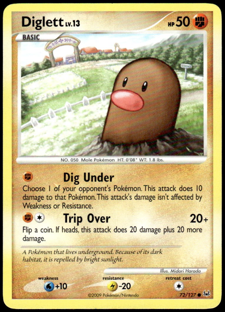 Diglett 72/127 Common Platinum LP