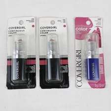 CoverGirl Continuous Color Lipstick #35 Smokey Rose (2) &540 Midnight mauve
