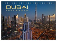 Dubai Panoramen (Tischkalender 2026 DIN A5 Quer), Calvendo Monatskalender Nadler