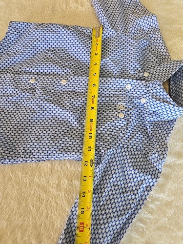 Wrangler Classic Kids Boys Shirt XXS Long Sleeve Collared Button-Up Cowboy Blue - Picture 6 of 11