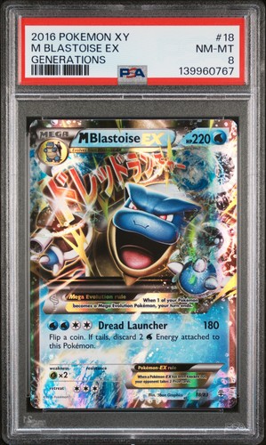 M Blastoise-EX graded PSA 8 for sale on eBay