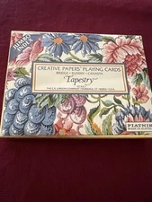 PIATNIK MADE IN AUSTRIA BOX SET CREATIVE PAPERS  PLAYING CARDS Floral Design EC 