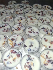 Freesia & Lilac Soy Tealights 6ct   Fragrant/Essential Oils! Wedding Favors 