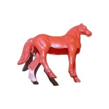 Vintage Toy Horse Western Plastic Red