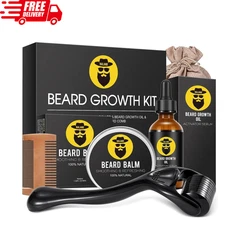 Beard Club Advanced Growth Kit Healthy Full Hair Men Grooms Oil Serum Boosts