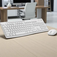 Logitech MK295 Silent Wireless Mouse & Keyboard Combo, White 920-009783
