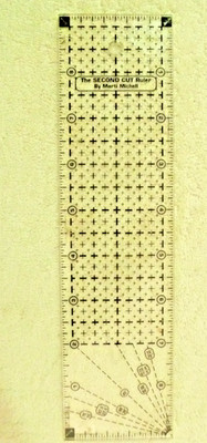 The Second Cut Ruler Marti Michell Quilting Sewing  45 Degree Angles 6mm EZ Intl