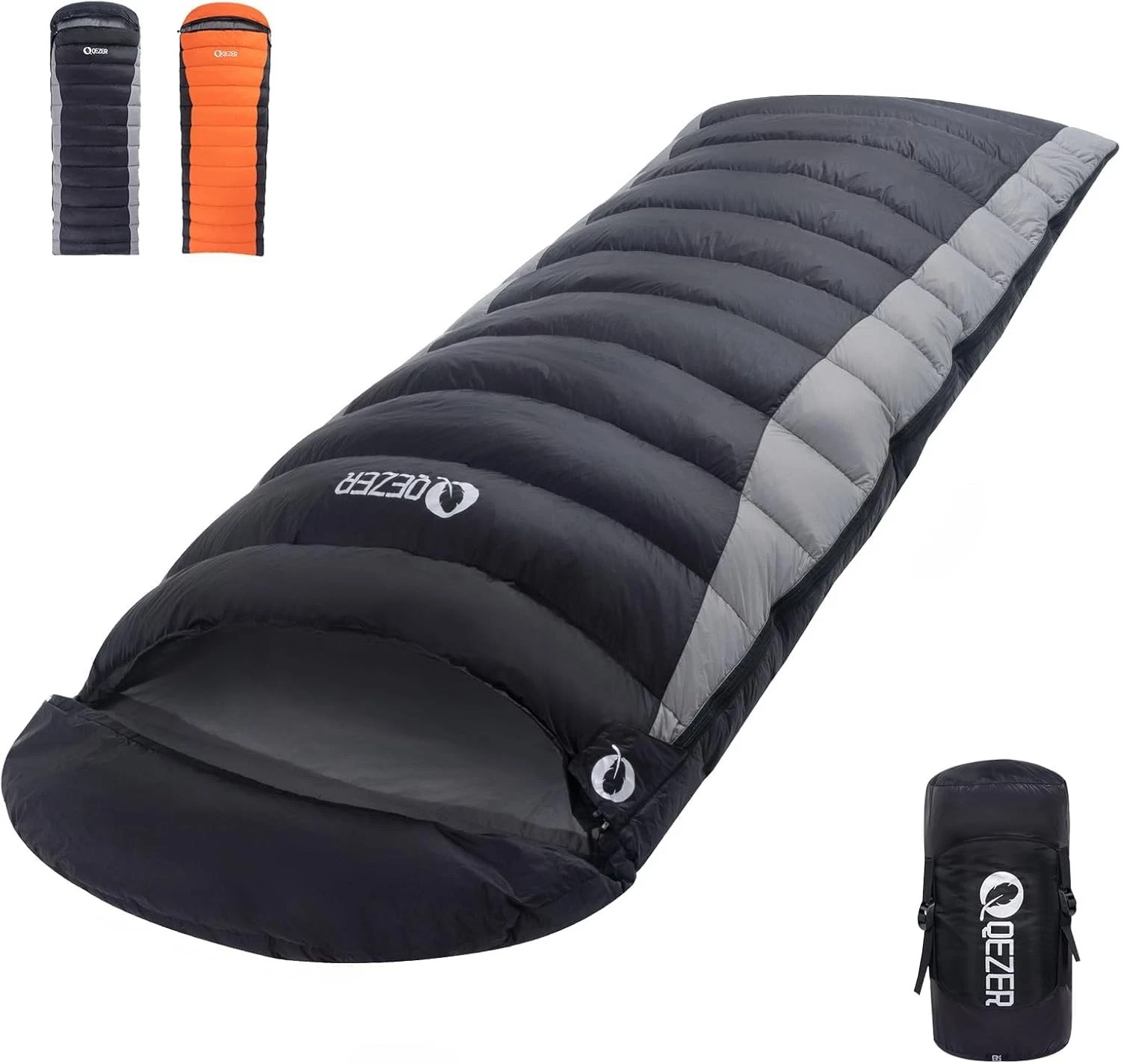 Down Sleeping Bag for Adults 600 Fill Power, Cold Weather Compact Ultralight ...