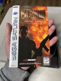 Maximum Force (Sega Saturn, 1997) CIB Complete W/ Manual + Reg Card + Foam