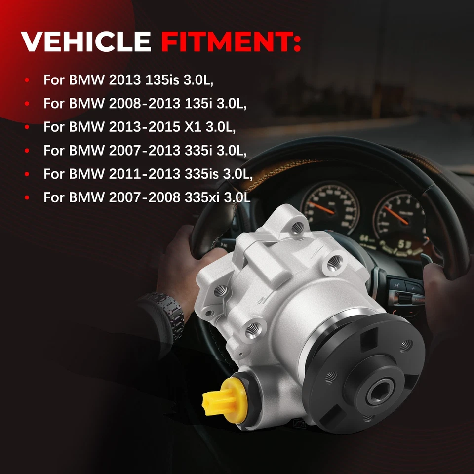 Bomba de dirección asistida 21-110 para BMW 135is 135i X1 335i 335is 335xi 3,0 L 2007-2013 Foto 3 de 4