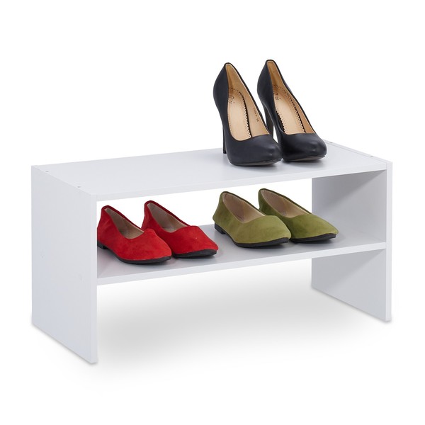 Schuhregal SchuhstäNder Schuhablage Schuhorganizer Stapelbar Schuhregal Klein-image
