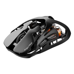 Angry miao AM Souris de jeu sans fil Infinity, 49g Souris noire Basalt