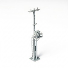 HO Scale Utility Pole Industrial for Dioramas, Diorama Builders, Hobbyists