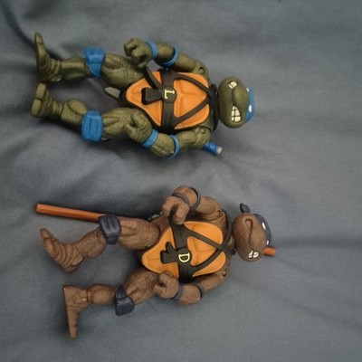 Playmates Toys TMNT Leonardo & Donatello Action Figures w/ Bo Staff & Katana