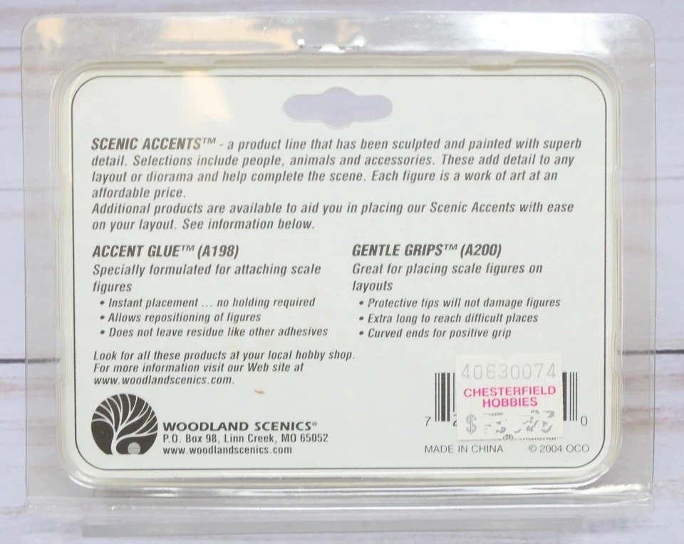 Woodland Scenics Scenic Accents A1878, Gone Fishing, Fishermen, HO Scale - Image 3 of 3