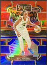 2024 Panini Select WNBA Concourse Tina Charles Red Blue #/399 #83 Prizm
