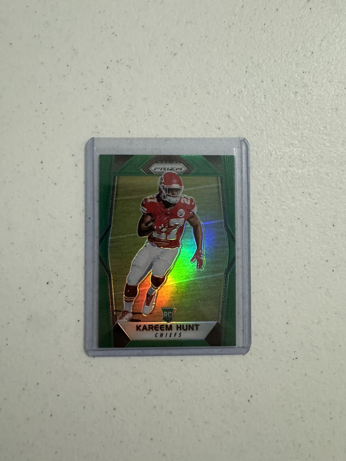Kareem Hunt 2017 Prizm Green Rookie Kansas City Chiefs